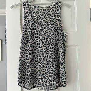 Joie cheetah print silk tank - size XXS